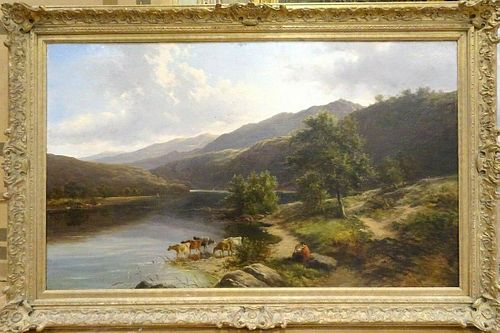 Welsh Valley River Mountain Landscape