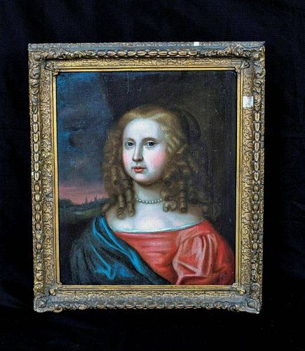 Portrait Of A Girl Ruperta Chester Antique Painting