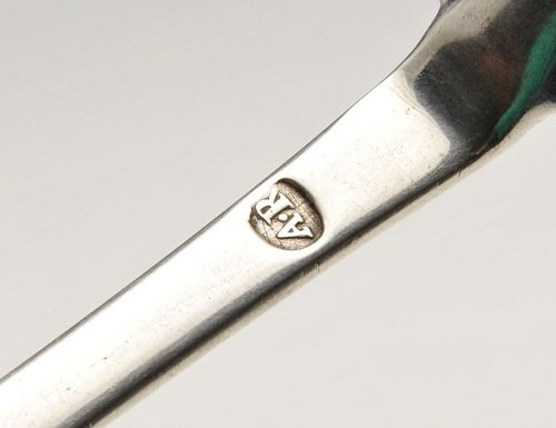 A Queen Anne, silver Dog-nose spoon, circa 1710. Struck with maker's mark for Andrew Archer, no furt