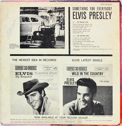 Elvis Presley Signed Something For Everybody Album