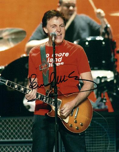 The Beatles Paul McCartney Playing Hofner Bass Guitar