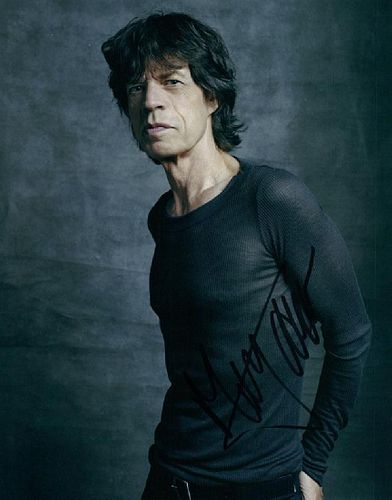 The Rolling Stones Mick Jagger Stunning Autographed