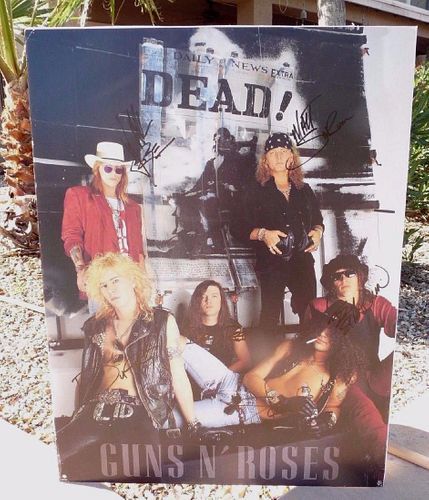 Guns & Roses Early 1991 Signed 23x30 Poster