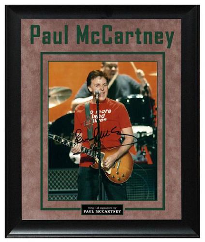 The Beatles Paul McCartney Hofner Bass Guitar Signed