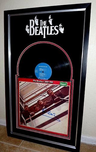 Paul McCartney The Beatles Signed Autographed Framed LP