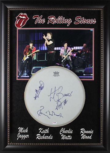 Rolling Stones (4) Jagger, Richards, Watts, Wood Signed