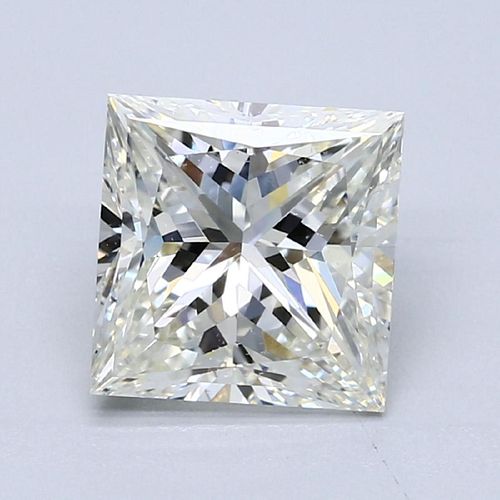 3.04-Carat Princess Cut Diamond