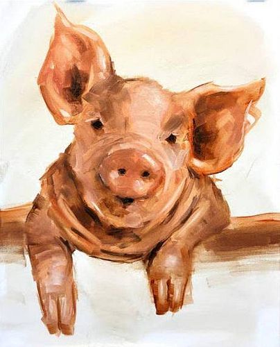 Mr. Pig Painting