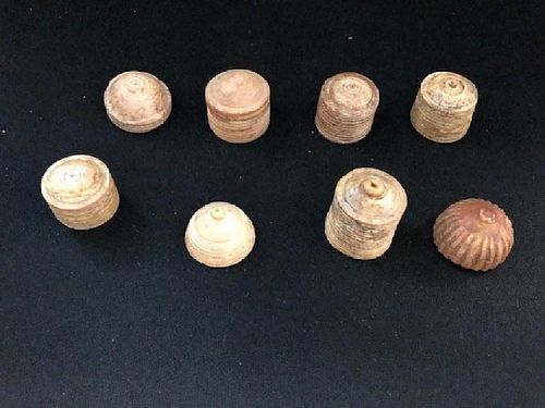 Set of 8 old Chess Piece