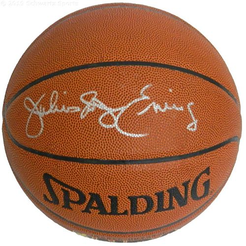 Julius Dr. J Erving Signed Basketball