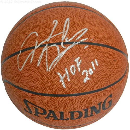 Dennis Rodman Signed Basketball w/HOF 2011