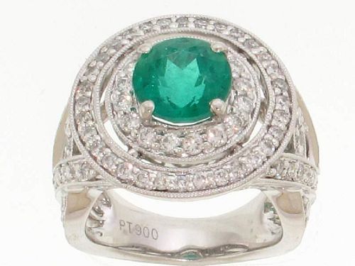 Ladies 1.88ct. Emerald Center Stone Ring
