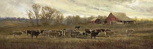 Phil Nethercott | b. 1951 | Cattle Ranch