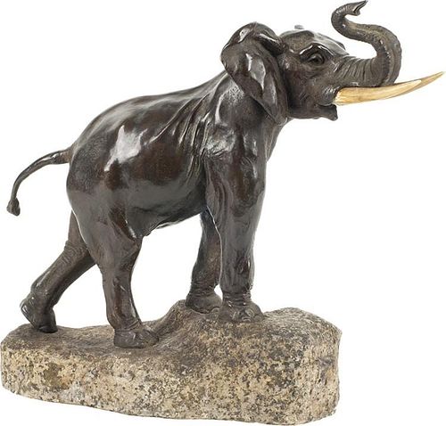 Eugène Bernoud | 19th - 20th C. | Bull Elephant