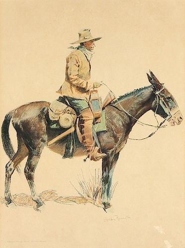 Frederic Remington | 1861 - 1909 ANA, NIAL | An Army Packer