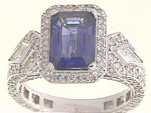 Ladies 2.27ct. Sapphire Center Stone Ring