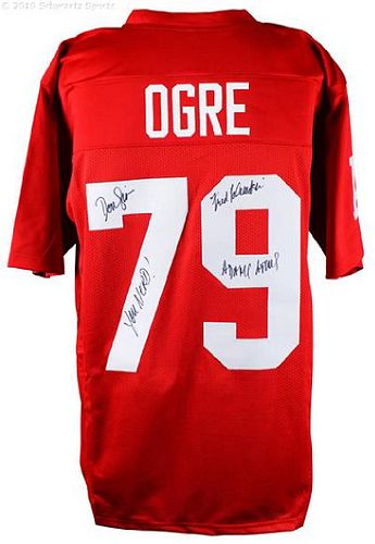 Donald Gibb Signed Ogre Red Custom Football Jersey