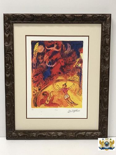 After Marc Chagall Circus Lithograph