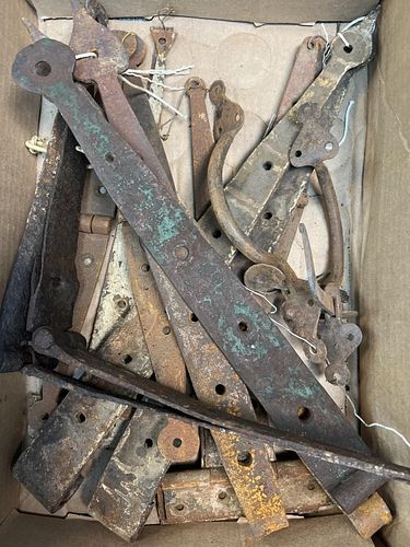 Antique Strap Hinges and Thumb Latches
