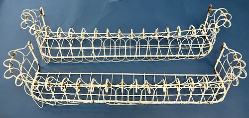 Pair of Wire Flower Box Holders