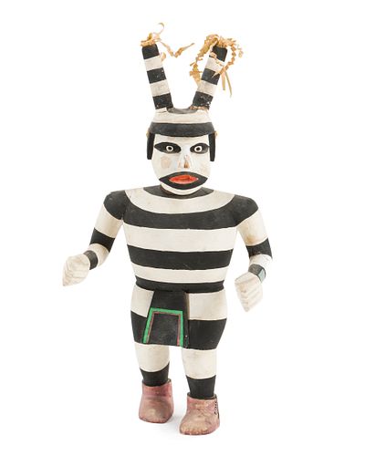 A Hopi clown kachina doll