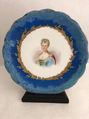 Sevres Style Plate 23cm