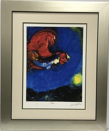After Marc Chagall Magic Flute Pamina Lithograph