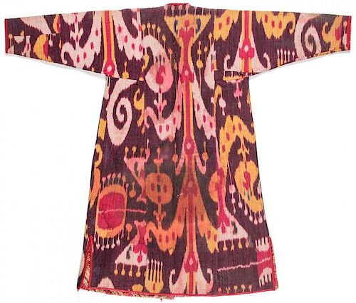 Antique Central Asian Ikat Coat