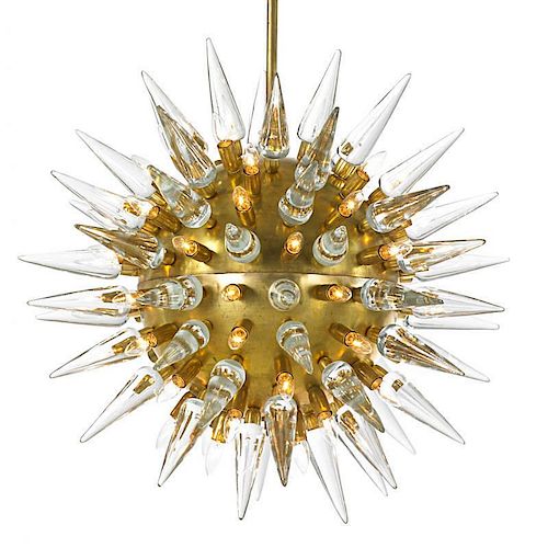 ITALIAN Massive starburst chandelier