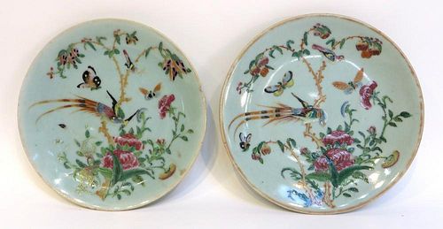 Pair Of Chinese Porcelain Plates