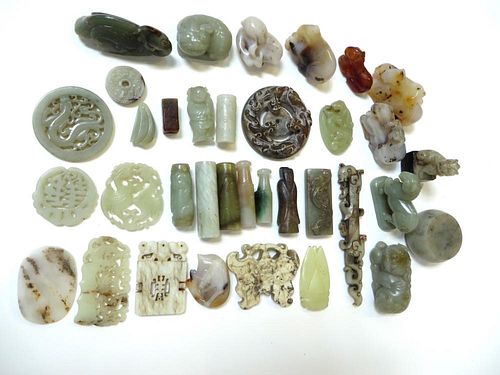 Assorted Smaller Jade Items