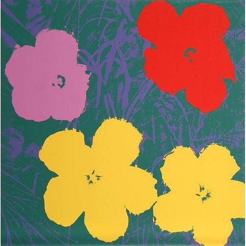 Andy Warhol, Flowers 6, Sunday B. Serigraph