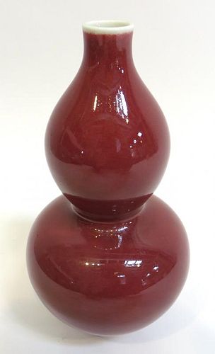 19th C. Red "Oxblood" Porcelain Vase