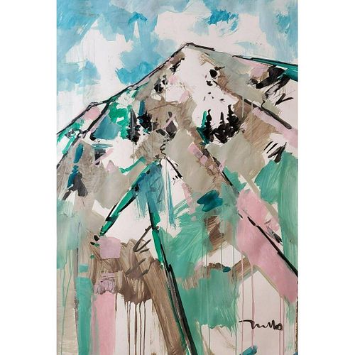Mountain Expressionism Abstract Large Modern Acrylic