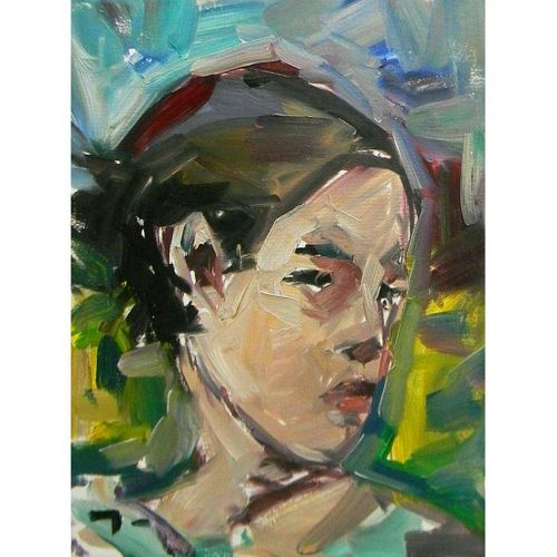 Impressionism Portrait of Young Woman