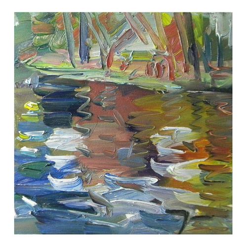 Oil Painting Expressionist Modernist River Water