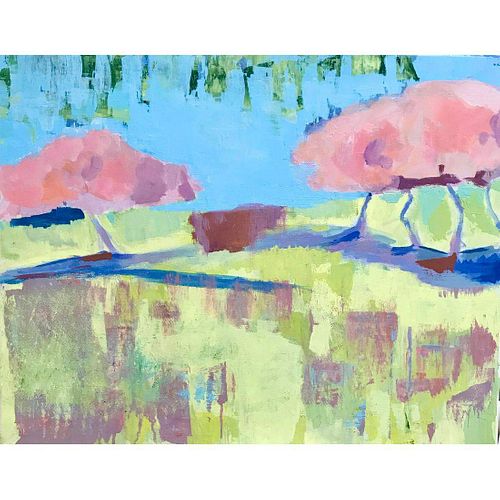 Contemporary Landscape on Canvas Painting
