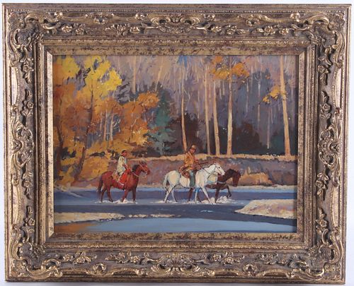 Sheryl Bodily (Montana 1936) Original Oil Painting
