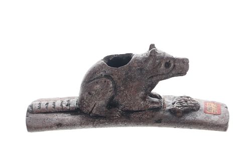 Hopewell Tradition Raccoon Pipe Bowl 100BCE-500CE
