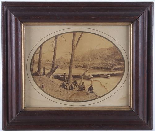 Civil War Photograph Blackburns Ford Near Bull Run