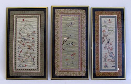Three Embroidery Panels
