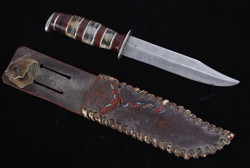 WWII Era Clip Point Trench Fighting Knife c.1945