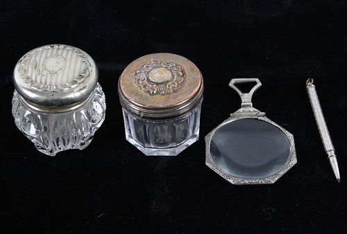 Sheffield Silver Vanity Jars & Articles Collection