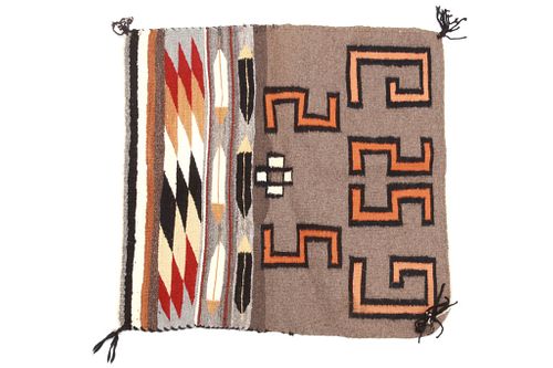Navajo Banded Pictorial Salesman Sample Rug