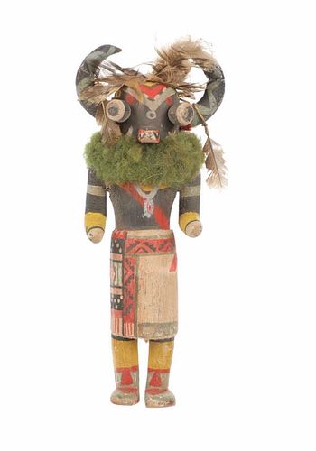 Hopi Cottonwood Ho-o-te Horned Kachina c1950-
