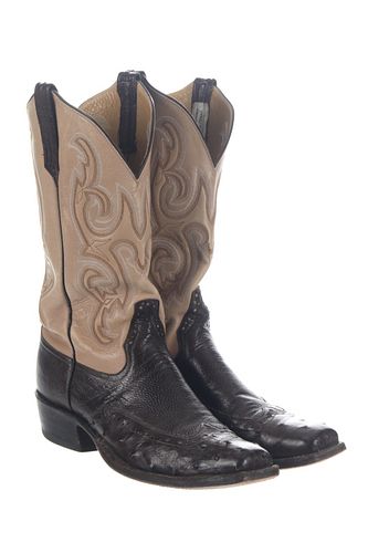 Rios of Mercedes Smooth & Full Quill Ostrich Boots