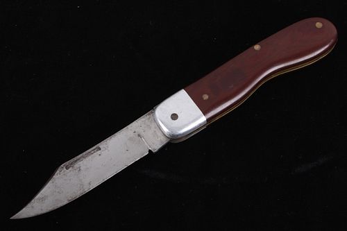 Fold Out Clip Point Composite Handle Knife c. 1950