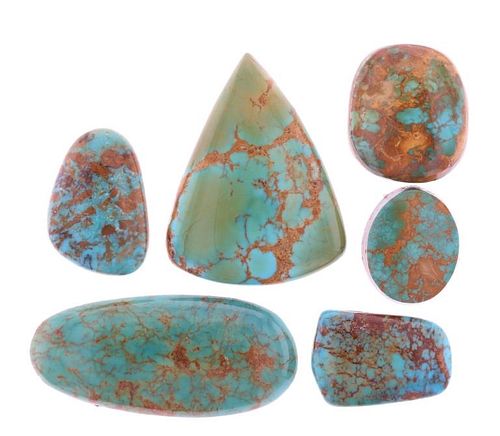 Kingman, Lone Mt. & Stormy Mt. Turquoise Cabochons