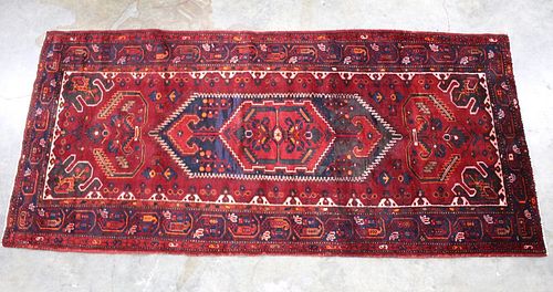 1930's Bijar Persian Hand Knotted Wool Area Rug