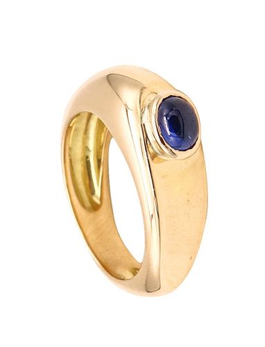 Fred of Paris Sapphire & 18k yellow Gold Ring 
